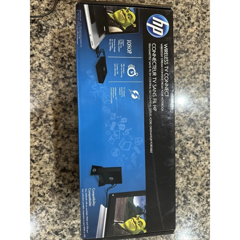 HP Wireless TV Connect‎ 1080P Wireless Stream Content From Your Notebook